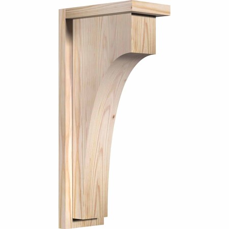 Ekena Millwork Huntington Smooth Corbel w/Backplate, Douglas Fir, 5 1/2"W x 10"D x 22"H COR06X10X22HUN01SDF